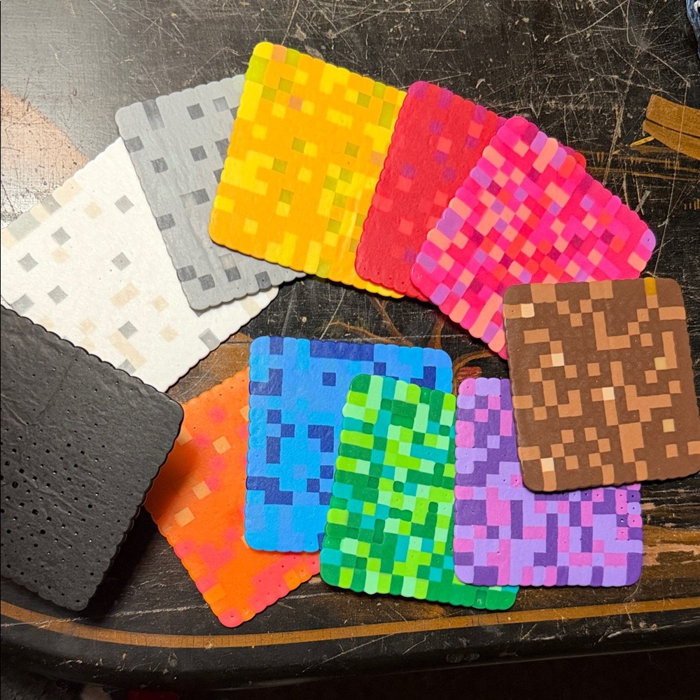 Learning Colors Handmade Perler Bead Squares